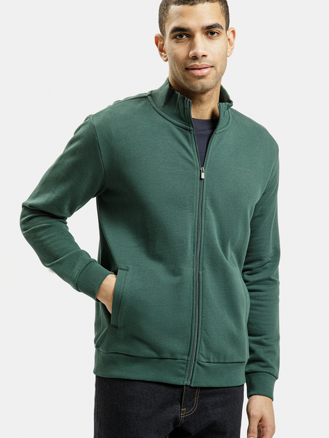 Bluza męska rozpinana streetwear Cross Jeans 25497-387 M Ciemnozielona (8697319719932) - obraz 1