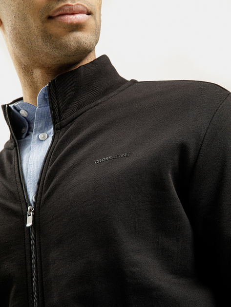 Bluza męska rozpinana streetwear Cross Jeans 25497-020 XL Czarna (8697319719901) - obraz 4