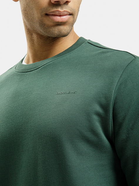 Світшот чоловічий Cross Jeans 25499-387 S Темно-зелений (8697319720242) - зображення 4