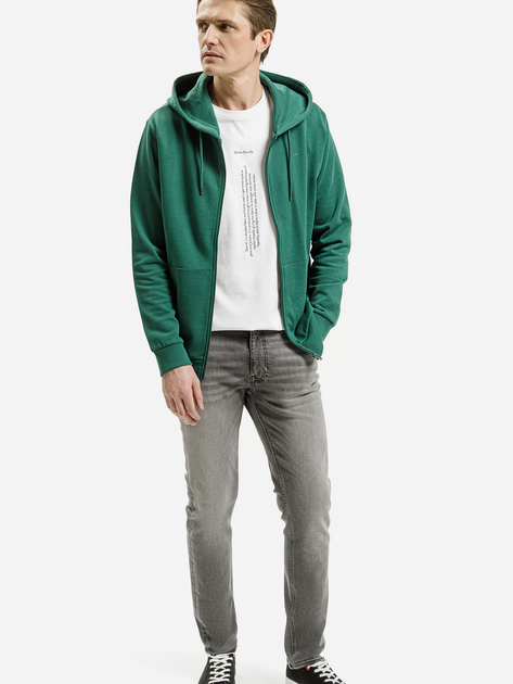 Bluza męska rozpinana streetwear z kapturem Cross Jeans 25503-479 L Zielona (8697319721027) - obraz 3