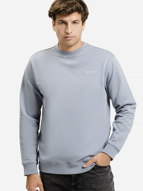 Bluza bez kaptura męska Cross Jeans 25507-005 2XL Jasnoszara (8697319807233) - obraz 1