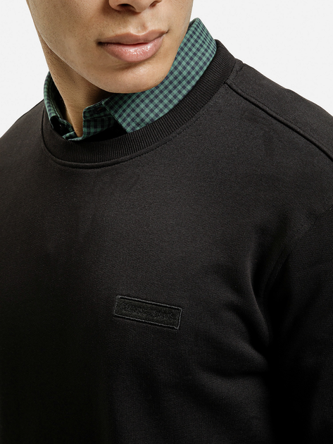 Bluza bez kaptura męska Cross Jeans 25526-020 2XL Czarna (8697319807820) - obraz 4