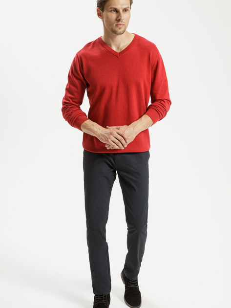 Пуловер чоловічий Cross Jeans 34229-529 XL Червоний (8697319062571) - зображення 3