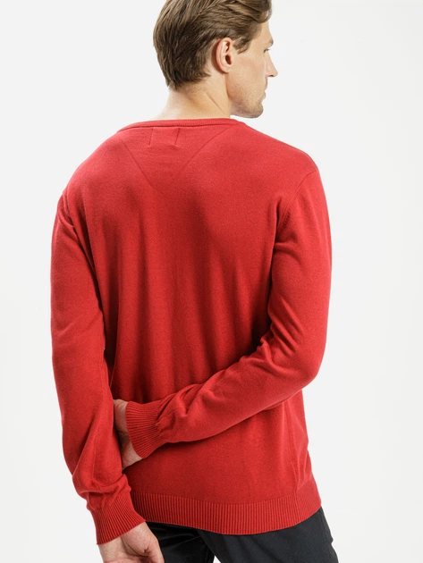Pulower męski Cross Jeans 34229-529 S Czerwony (8697319196252) - obraz 2