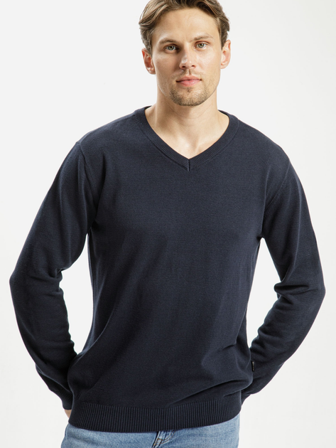Пуловер чоловічий Cross Jeans 34229-001 XL Темно-синій (8697319062489) - зображення 1