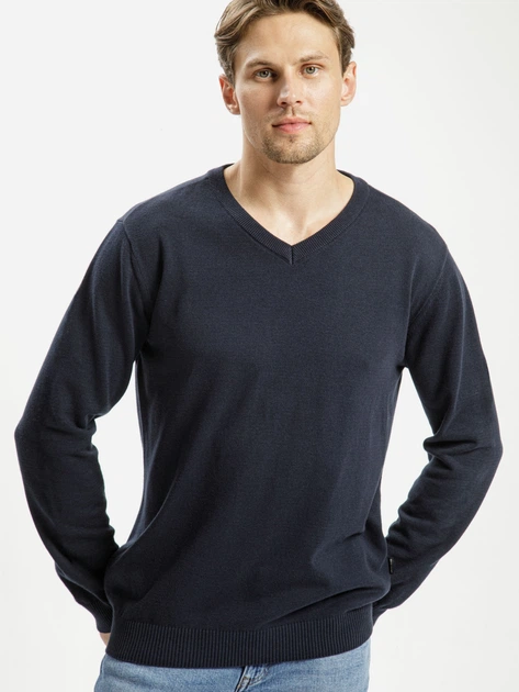 Пуловер чоловічий Cross Jeans 34229-001 3XL Темно-синій (8697319062496) - зображення 1