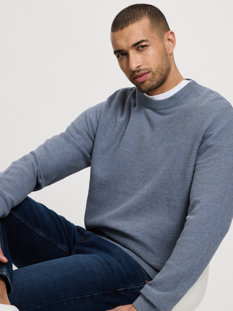 Джемпер чоловічий Cross Jeans 34266-200 XL Синій (8697319808919) - зображення 4