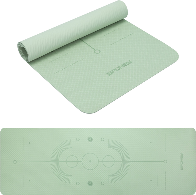 Mata do fitnessu i jogi Spokey Mandala 941534 (5905339415349) - obraz 1