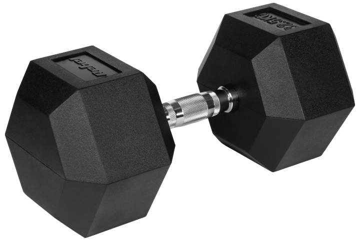 Гантеля чавунна з гумовим покриттям Rebel Active HEX RBA-2325-32.5 32.5 кг (5901890111973) - зображення 2