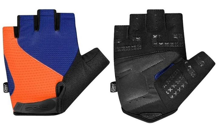 Велосипедні рукавички чоловічі Spokey EXPERT XL Синьо-помаранчеві 941073 (5905339410733) - зображення 1
