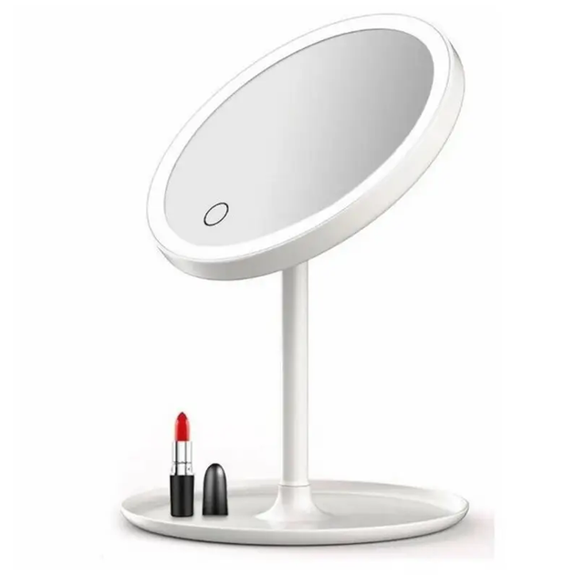 Дзеркало для макіяжу Xiaomi DOCO LED Beauty Sunlight Small Mirror Standard Edition Simple White (XM001) - Фото 2 Дзеркало для макіяжу Xiaomi DOCO LED Beauty Sunlight Small Mirror Standard Edition Simple White (XM001) - изображение 2
