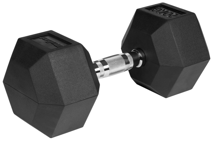 Гантеля чавунна з гумовим покриттям Rebel Active HEX RBA-2325-20 20 кг (5901890111911) - зображення 1