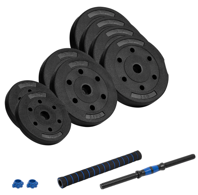 Гантель бітумна Rebel Active RBA-2302-1 регульована зі з 'єднувачем 1 × 20 кг (5901890112727) - зображення 2