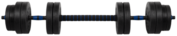Гантель бітумна Rebel Active RBA-2302-1 регульована зі з 'єднувачем 1 × 20 кг (5901890112727) - зображення 3