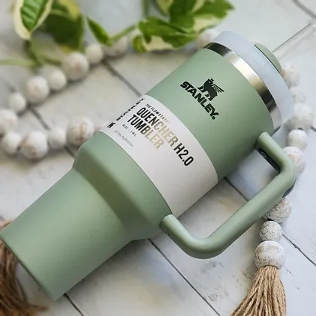 Термокружка Stanley Quencher H2.0 Tumbler Олива, 1.182л - изображение 2