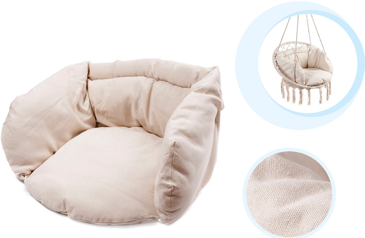 Huśtawka ogrodowa z poduszką Ikonka Luaro (KX7629_1) - obraz 2