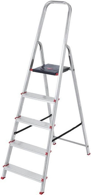 Домашня драбина Haushalt 5-ступенева (3871880001565) - зображення 1