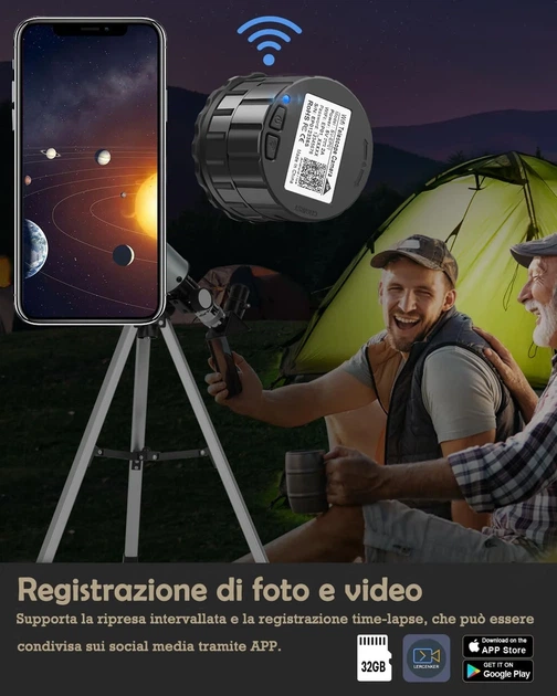 WiFi электронный окуляр-камера Evistr Черный - изображение 6