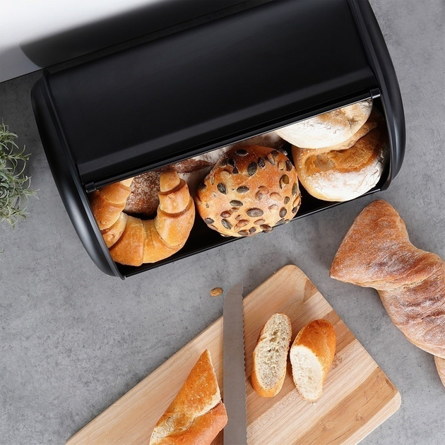 Хлібниця Vilde сталева Чорна (5904316472825) - зображення 8