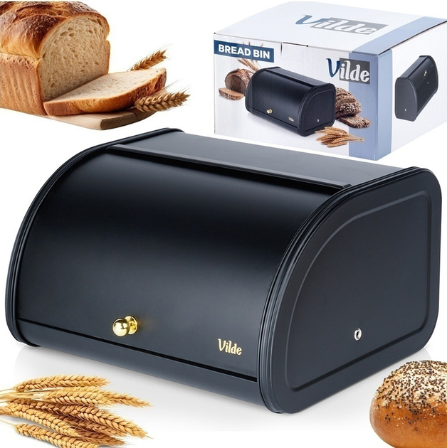 Chlebak Vilde metalowy Czarny (5904316472887) - obraz 5