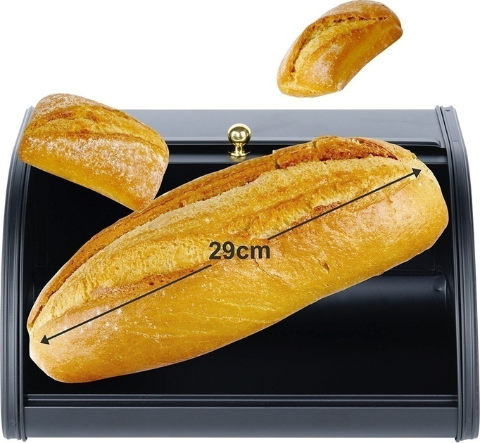 Chlebak Vilde metalowy Czarny (5904316472887) - obraz 3