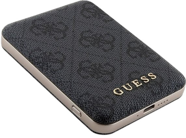 Комплект Guess Case 4G Metal Logo for iPhone 13 Pro + Powerbank 5000mAh MagSafe Black (GUBPM5P13L4GEMGK) - зображення 5