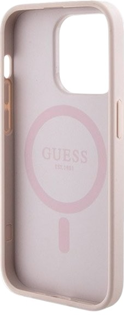 Комплект Guess Case 4G Metal Logo for iPhone 14 Pro + Powerbank 5000mAh MagSafe Pink (GUBPM5P14L4GEMGP) - зображення 4