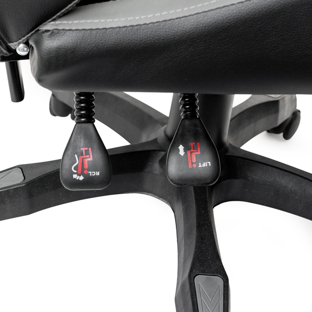 Fotel gamingowy VARR Fiorano Black-Grey (5907595458412) - obraz 6