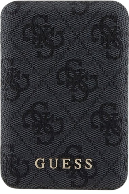 Комплект Guess Case 4G Metal Logo for iPhone 15 + Powerbank 5000mAh MagSafe Black (GUBPM5P15S4GEMGK) - зображення 4
