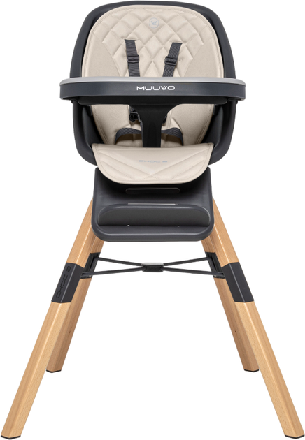 Стульчик для кормления Muuvo Choc 2 Beige (M-CHOC-2-BEIGE) - Фото 2 Стульчик для кормления Muuvo Choc 2 Beige (M-CHOC-2-BEIGE) - изображение 2
