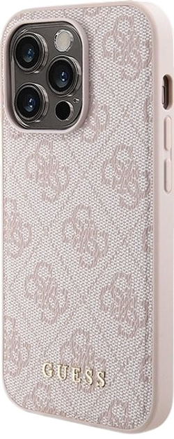 Комплект Guess Case 4G Metal Logo for iPhone 15 Pro Max + Powerbank 5000mAh MagSafe Pink (GUBPM5P15X4GEMGP) - зображення 2