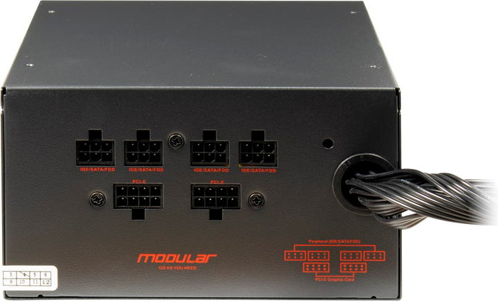 Блок живлення Inter-Tech HiPower SP-750CM 750 Вт (88882194) - зображення 4