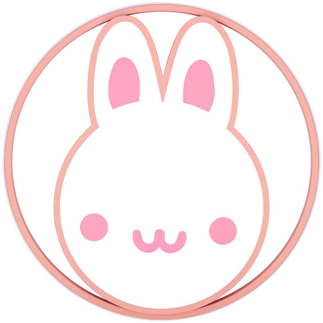 Lampa LED z pilotem Ikonka Lumela Króliczek - obraz 1