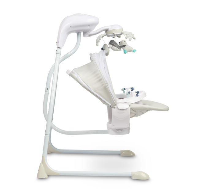 Гойдалка електрична Caretero Raffi Світло-сіра (5903076320568) - зображення 7