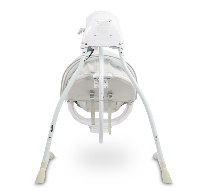 Гойдалка електрична Caretero Raffi Світло-сіра (5903076320568) - зображення 11