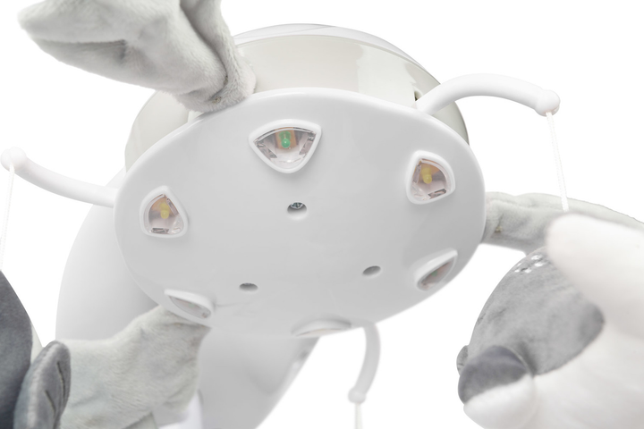 Гойдалка електрична Caretero Raffi Світло-сіра (5903076320568) - зображення 16