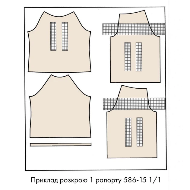 Лляна тканина з канвою під вишивку жіночої вишиванки Кодру 586-15 1/1 - Фото 3 Лляна тканина з канвою під вишивку жіночої вишиванки Кодру 586-15 1/1 - изображение 3