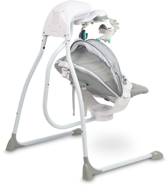 Гойдалка електрична Caretero Raffi Графітова (5903076320575) - зображення 6
