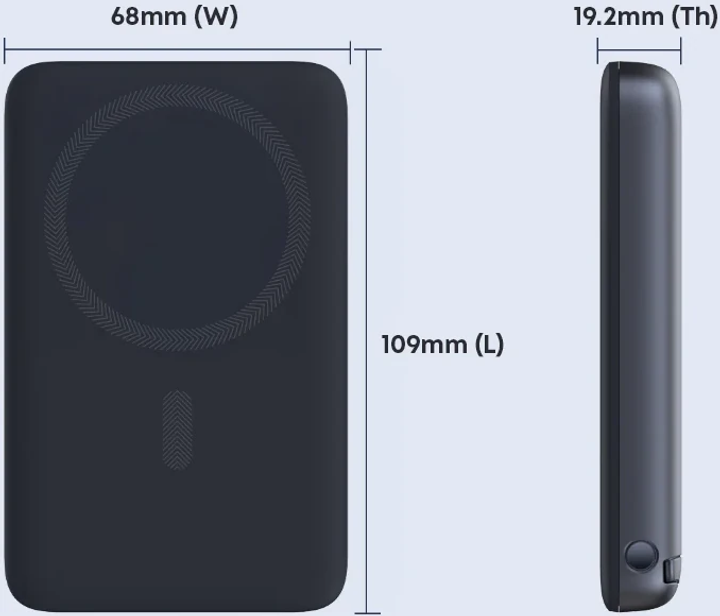 УМБ AUKEY MagFusion 10000 mAh 30W Gray (PB-MS06) - зображення 2