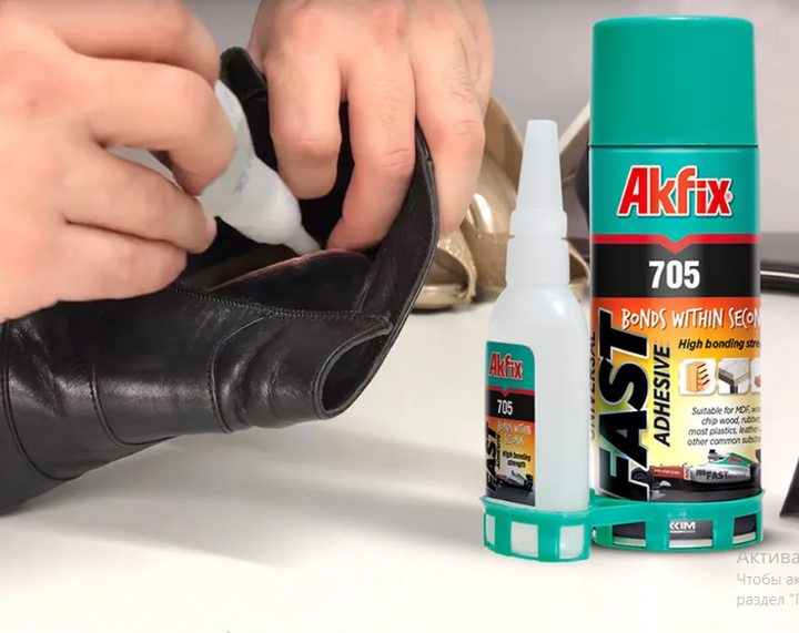 Універсальний двокомпонентний клей з активатором Akfix для МДФ, дерева, кераміки, пластику, тканини 400мл+100мл - изображение 9