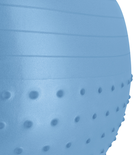 М'яч для фітнесу, йоги, пілатесу Spokey HALF FIT реабілітаційний, 65 см, Блакитний 943628 (5905339436283) - зображення 4