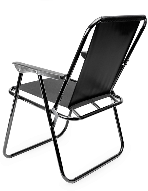 Туристичне крісло Platinet PCC057B кемпінгове складане Чорне - зображення 2