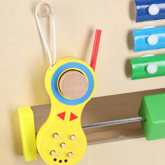 Pchacz chodzik drewniany Ricokids Kostka edukacyjna 6w1 (5903039706019) - obraz 8