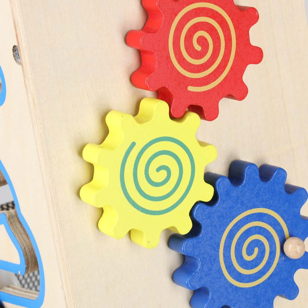 Pchacz chodzik drewniany Ricokids Kostka edukacyjna 6w1 (5903039706019) - obraz 14