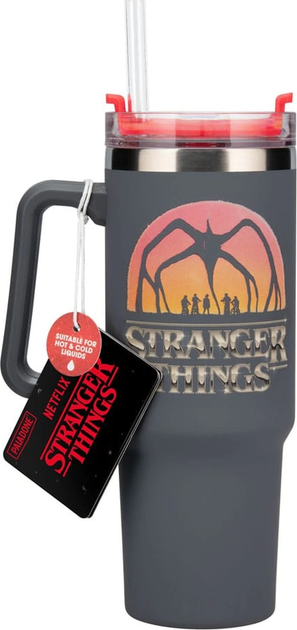Kubek podróżny ze słomką Paladone Stranger Things 5 900 ml (5056577755800) - obraz 2