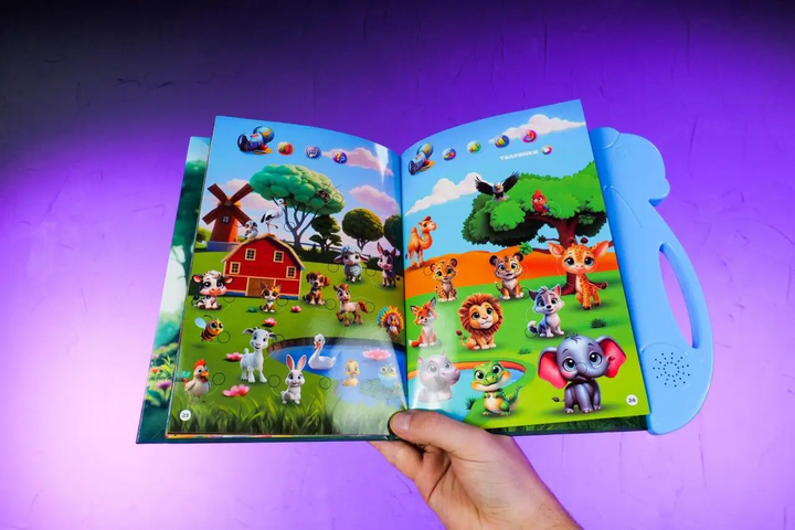 Інтерактивна книга 35818 WToys, 10 тем, озвучка українською Чарівний віммельбух - изображение 3
