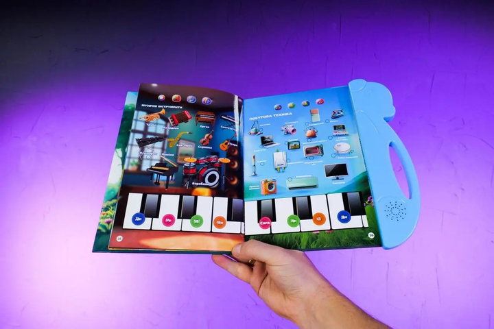 Інтерактивна книга 35818 WToys, 10 тем, озвучка українською Чарівний віммельбух - изображение 5