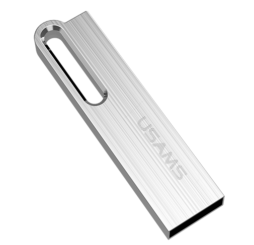 Металлическая USB Флешка для компьютера USAMS Aluminum Alloy High Speed 8GB US-ZB096 Серый - изображение 3
