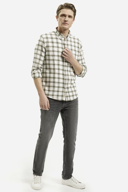 Jeansy regular fit męskie Cross Jeans C 132-146 W36L34 Szare (8697319735055) - obraz 3