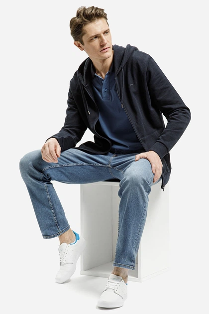 Jeansy regular fit męskie Cross Jeans F 194-293 W33L32 Niebieskie (8697319737097) - obraz 3